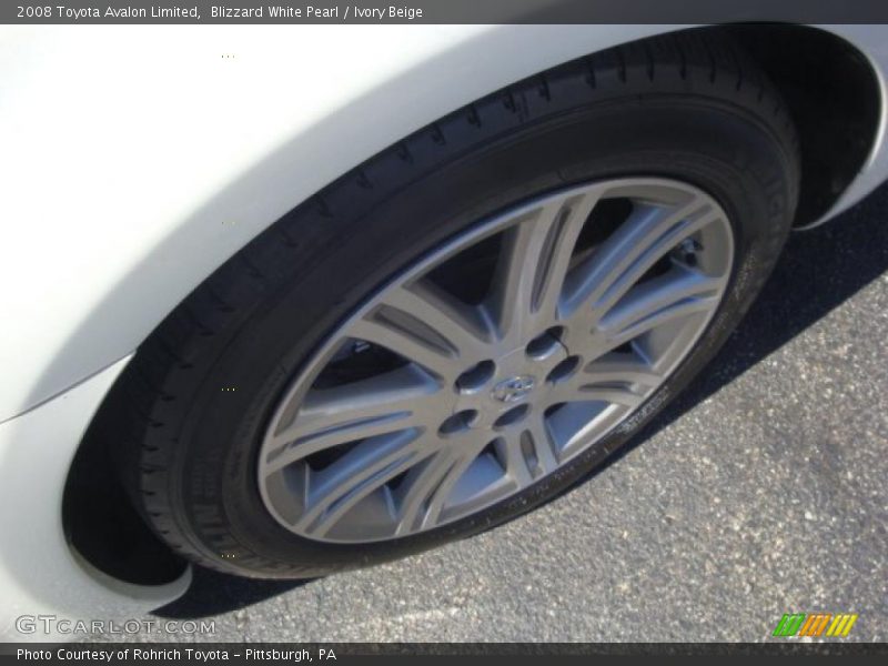 Blizzard White Pearl / Ivory Beige 2008 Toyota Avalon Limited