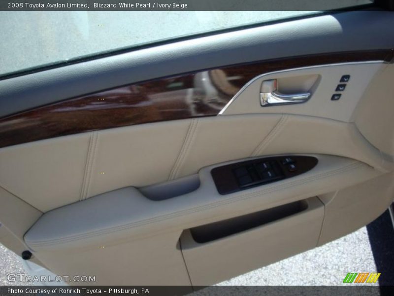 Blizzard White Pearl / Ivory Beige 2008 Toyota Avalon Limited