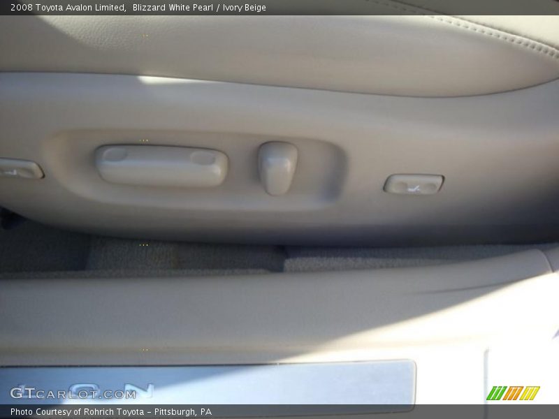Blizzard White Pearl / Ivory Beige 2008 Toyota Avalon Limited