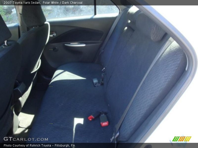 Polar White / Dark Charcoal 2007 Toyota Yaris Sedan