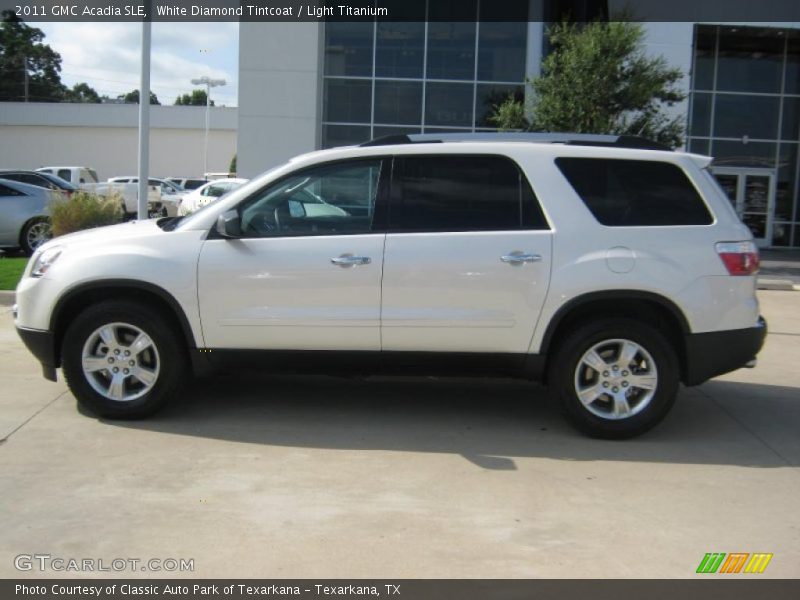 White Diamond Tintcoat / Light Titanium 2011 GMC Acadia SLE