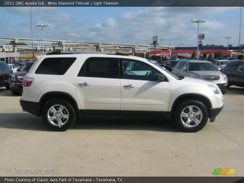 White Diamond Tintcoat / Light Titanium 2011 GMC Acadia SLE
