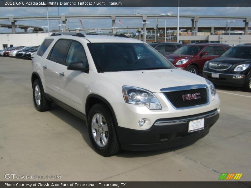 White Diamond Tintcoat / Light Titanium 2011 GMC Acadia SLE