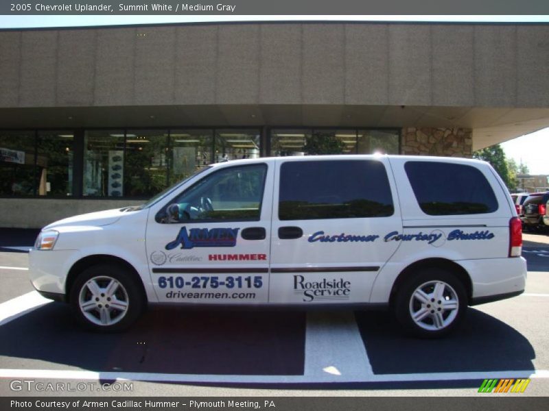 Summit White / Medium Gray 2005 Chevrolet Uplander