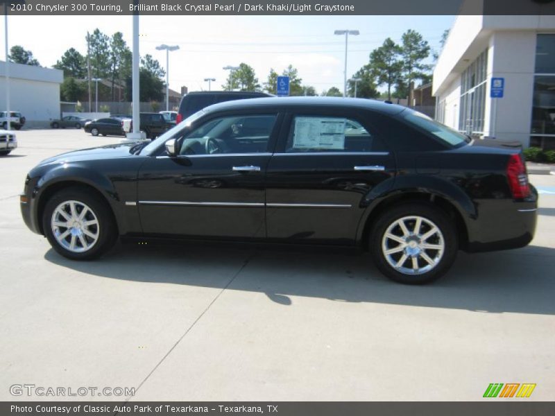 Brilliant Black Crystal Pearl / Dark Khaki/Light Graystone 2010 Chrysler 300 Touring