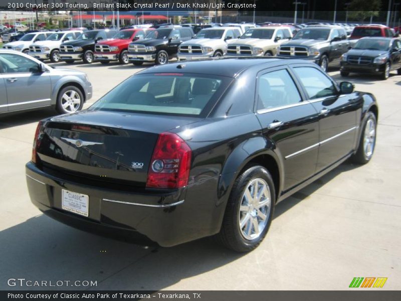 Brilliant Black Crystal Pearl / Dark Khaki/Light Graystone 2010 Chrysler 300 Touring