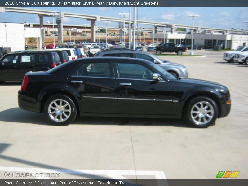 Brilliant Black Crystal Pearl / Dark Khaki/Light Graystone 2010 Chrysler 300 Touring