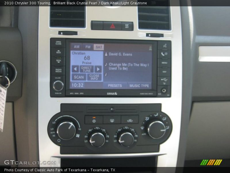 Brilliant Black Crystal Pearl / Dark Khaki/Light Graystone 2010 Chrysler 300 Touring