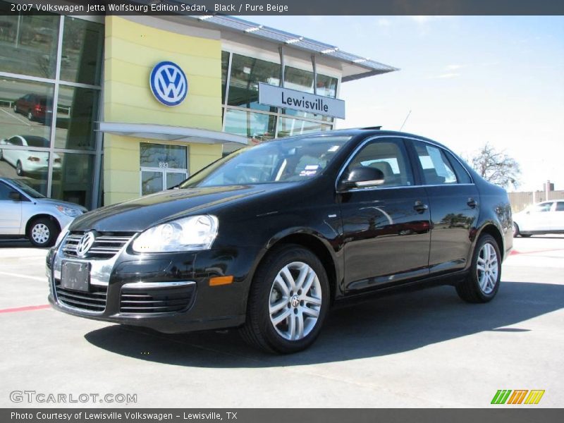 Black / Pure Beige 2007 Volkswagen Jetta Wolfsburg Edition Sedan