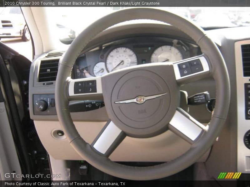 Brilliant Black Crystal Pearl / Dark Khaki/Light Graystone 2010 Chrysler 300 Touring