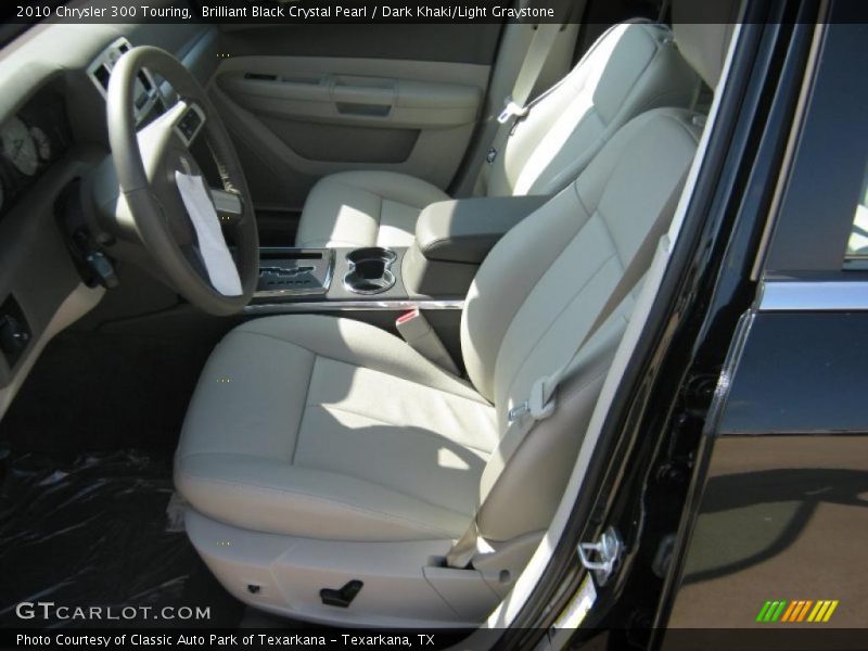 Brilliant Black Crystal Pearl / Dark Khaki/Light Graystone 2010 Chrysler 300 Touring