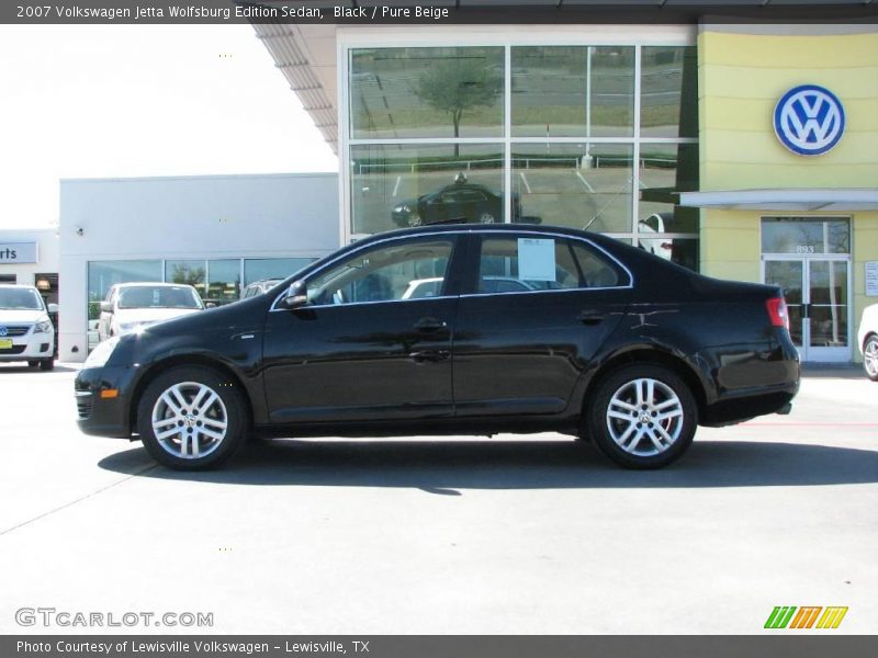 Black / Pure Beige 2007 Volkswagen Jetta Wolfsburg Edition Sedan