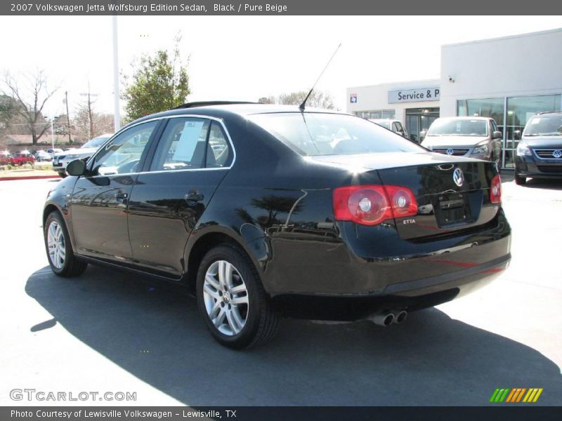Black / Pure Beige 2007 Volkswagen Jetta Wolfsburg Edition Sedan