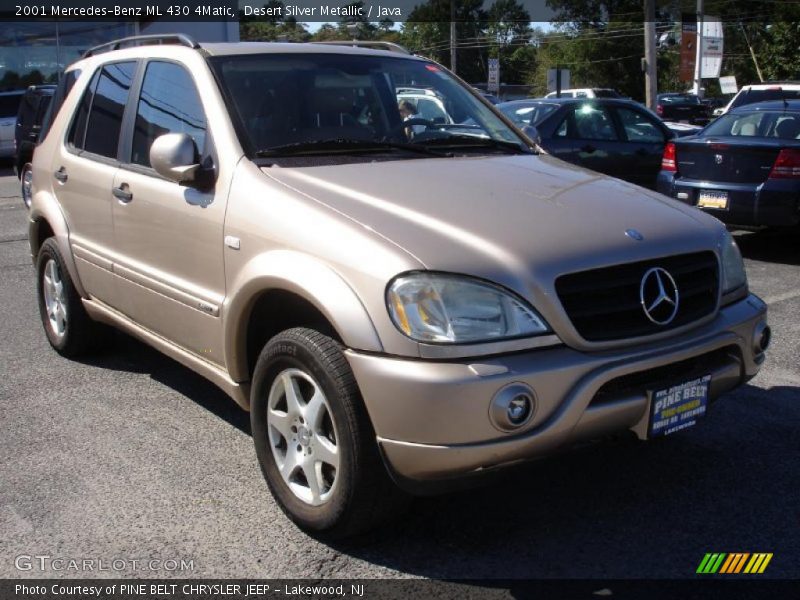 Desert Silver Metallic / Java 2001 Mercedes-Benz ML 430 4Matic