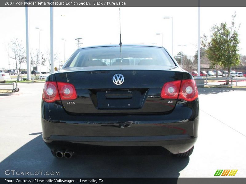 Black / Pure Beige 2007 Volkswagen Jetta Wolfsburg Edition Sedan