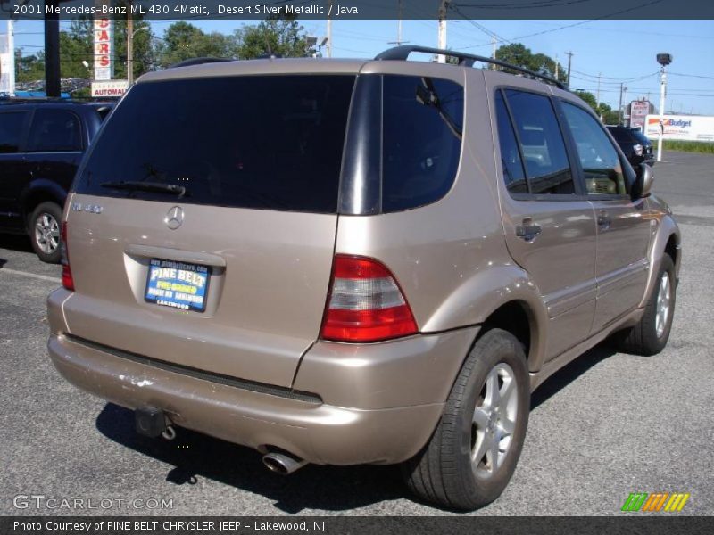 Desert Silver Metallic / Java 2001 Mercedes-Benz ML 430 4Matic