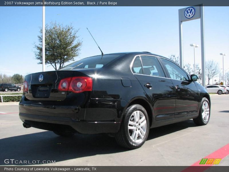 Black / Pure Beige 2007 Volkswagen Jetta Wolfsburg Edition Sedan