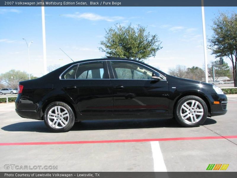 Black / Pure Beige 2007 Volkswagen Jetta Wolfsburg Edition Sedan
