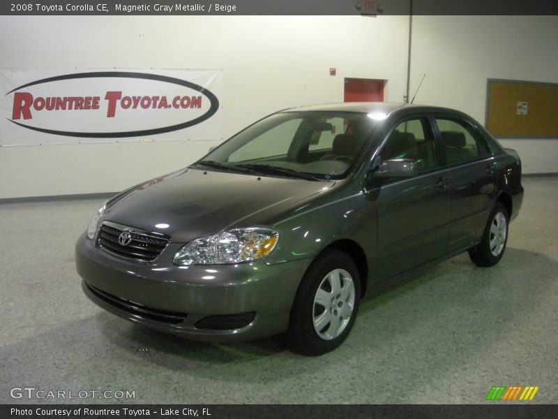 Magnetic Gray Metallic / Beige 2008 Toyota Corolla CE