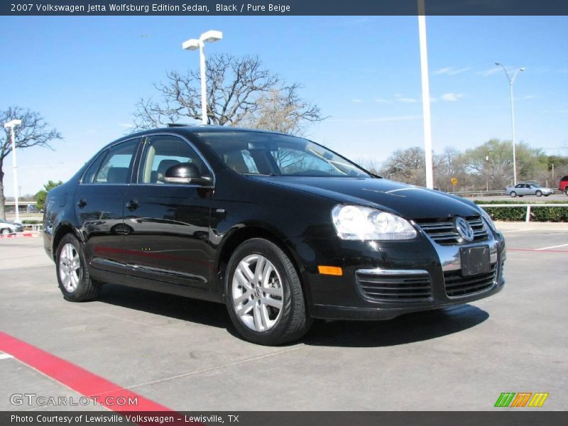 Black / Pure Beige 2007 Volkswagen Jetta Wolfsburg Edition Sedan