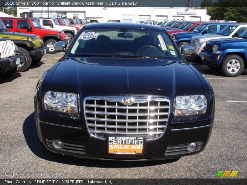 Brilliant Black Crystal Pearl / Dark Slate Gray 2010 Chrysler 300 Touring