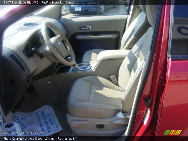 Redfire Metallic / Camel 2007 Ford Edge SEL AWD