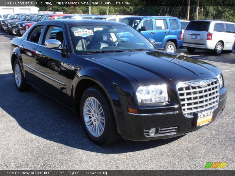 Brilliant Black Crystal Pearl / Dark Slate Gray 2010 Chrysler 300 Touring