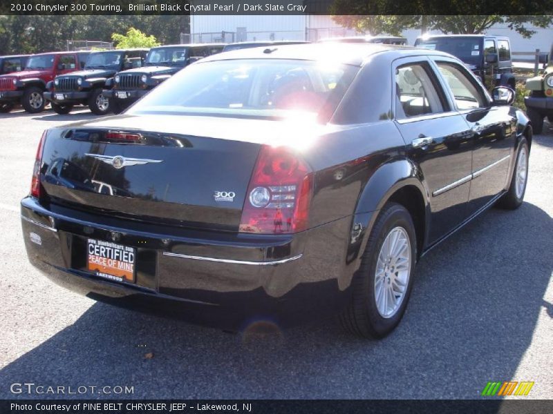 Brilliant Black Crystal Pearl / Dark Slate Gray 2010 Chrysler 300 Touring