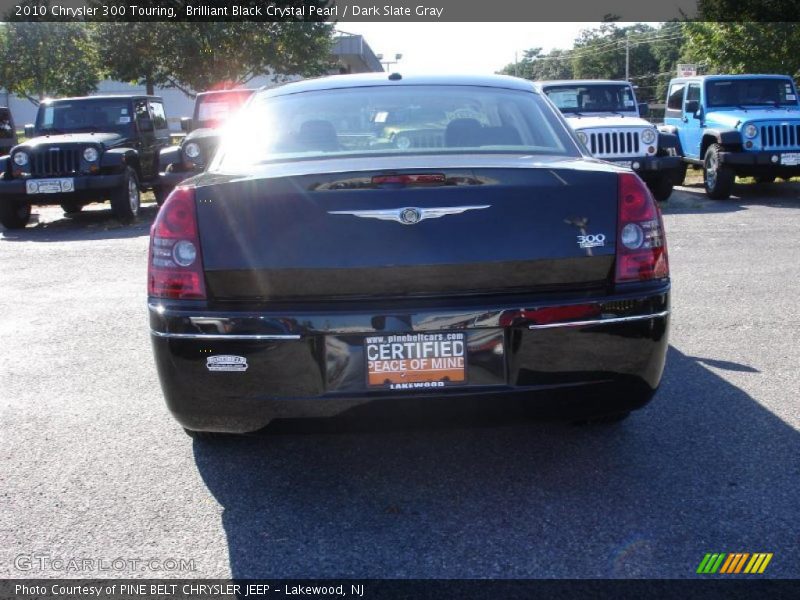 Brilliant Black Crystal Pearl / Dark Slate Gray 2010 Chrysler 300 Touring