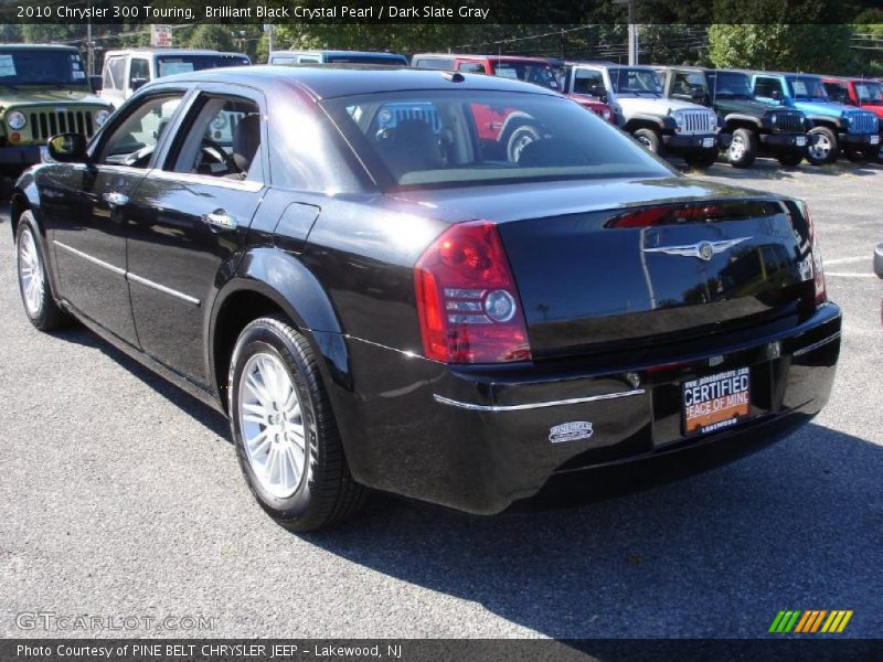 Brilliant Black Crystal Pearl / Dark Slate Gray 2010 Chrysler 300 Touring