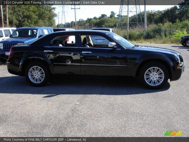 Brilliant Black Crystal Pearl / Dark Slate Gray 2010 Chrysler 300 Touring