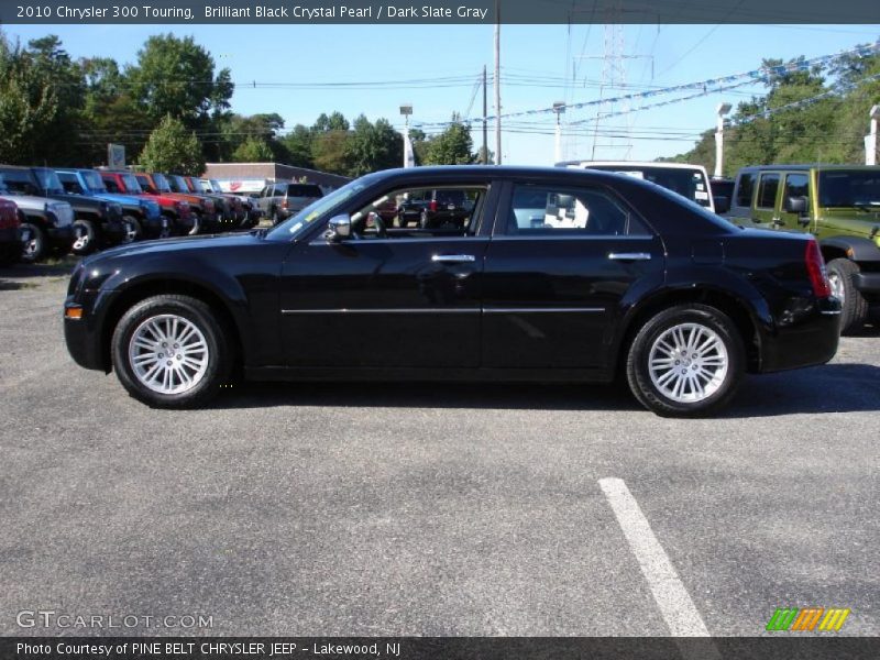 Brilliant Black Crystal Pearl / Dark Slate Gray 2010 Chrysler 300 Touring