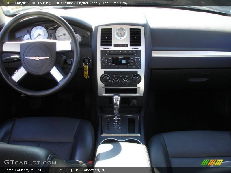 Brilliant Black Crystal Pearl / Dark Slate Gray 2010 Chrysler 300 Touring