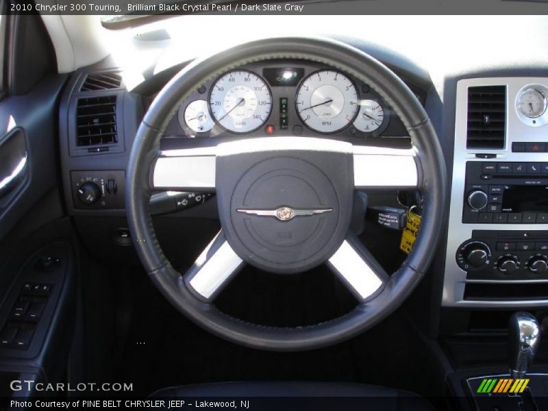 Brilliant Black Crystal Pearl / Dark Slate Gray 2010 Chrysler 300 Touring