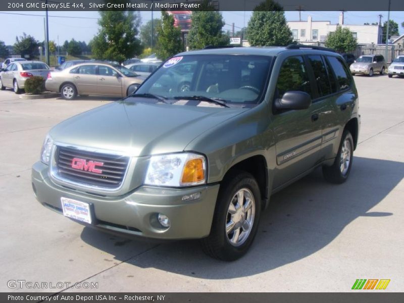 Silver Green Metallic / Medium Pewter 2004 GMC Envoy SLE 4x4
