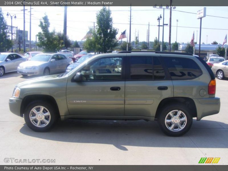 Silver Green Metallic / Medium Pewter 2004 GMC Envoy SLE 4x4