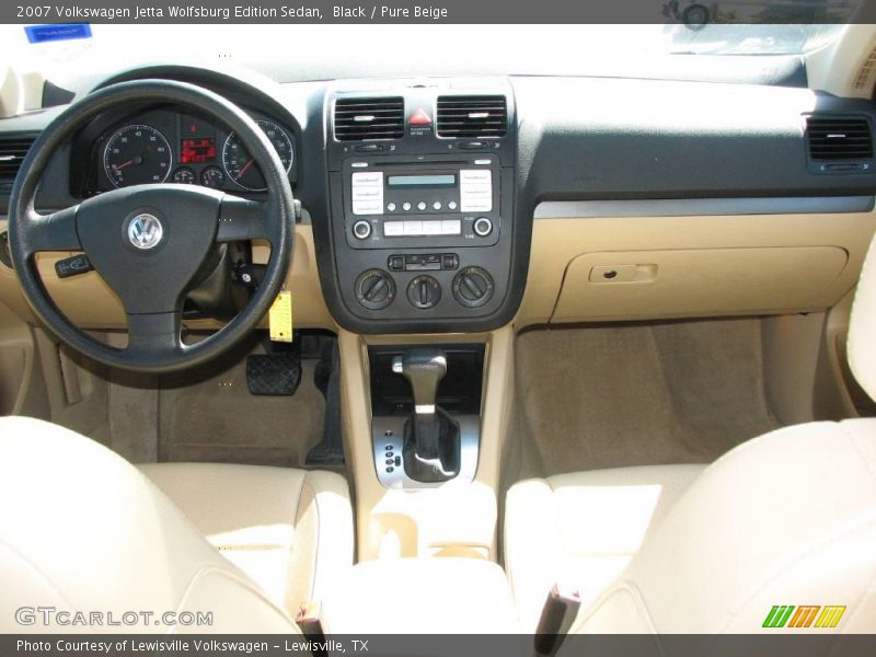 Black / Pure Beige 2007 Volkswagen Jetta Wolfsburg Edition Sedan