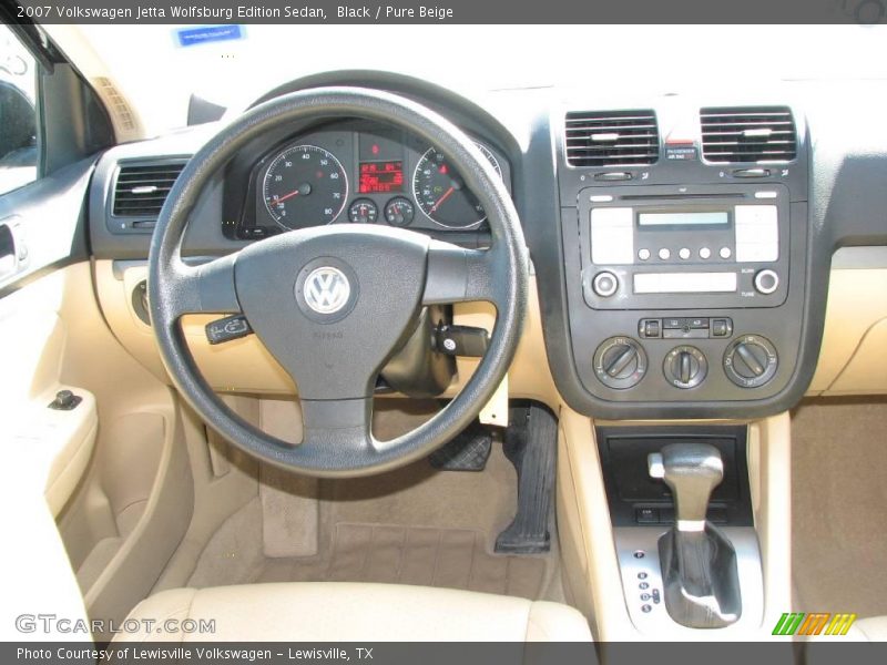 Black / Pure Beige 2007 Volkswagen Jetta Wolfsburg Edition Sedan