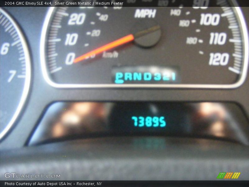 Silver Green Metallic / Medium Pewter 2004 GMC Envoy SLE 4x4