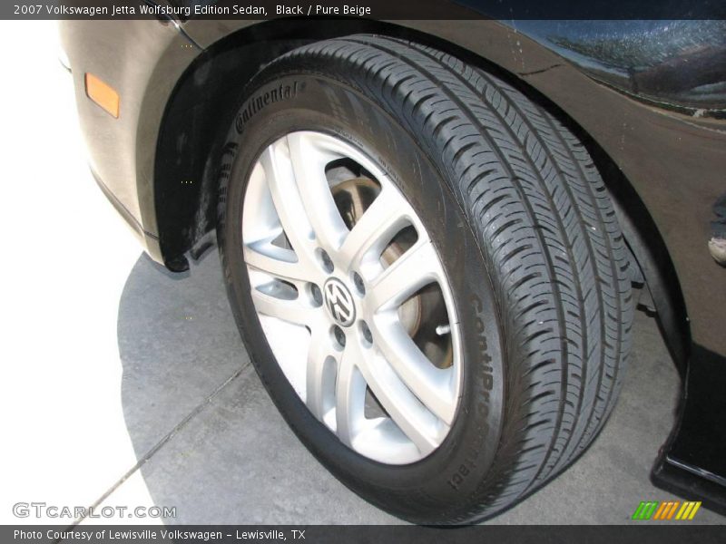 Black / Pure Beige 2007 Volkswagen Jetta Wolfsburg Edition Sedan