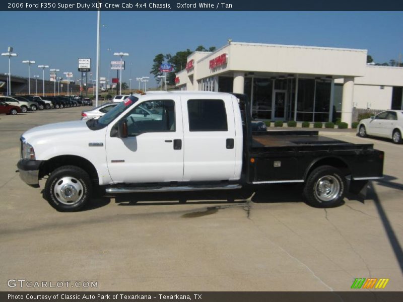 Oxford White / Tan 2006 Ford F350 Super Duty XLT Crew Cab 4x4 Chassis