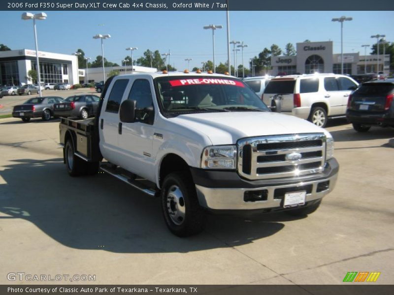 Oxford White / Tan 2006 Ford F350 Super Duty XLT Crew Cab 4x4 Chassis