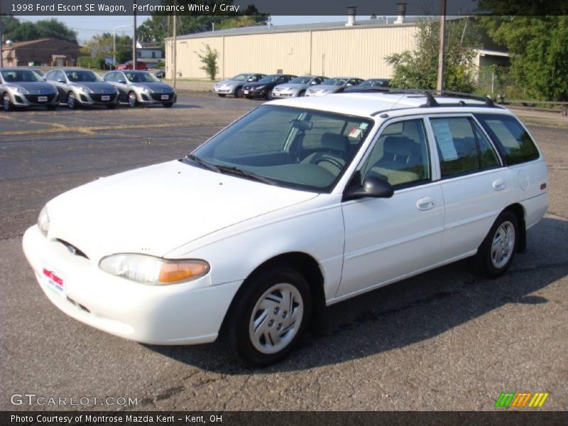 Performance White / Gray 1998 Ford Escort SE Wagon