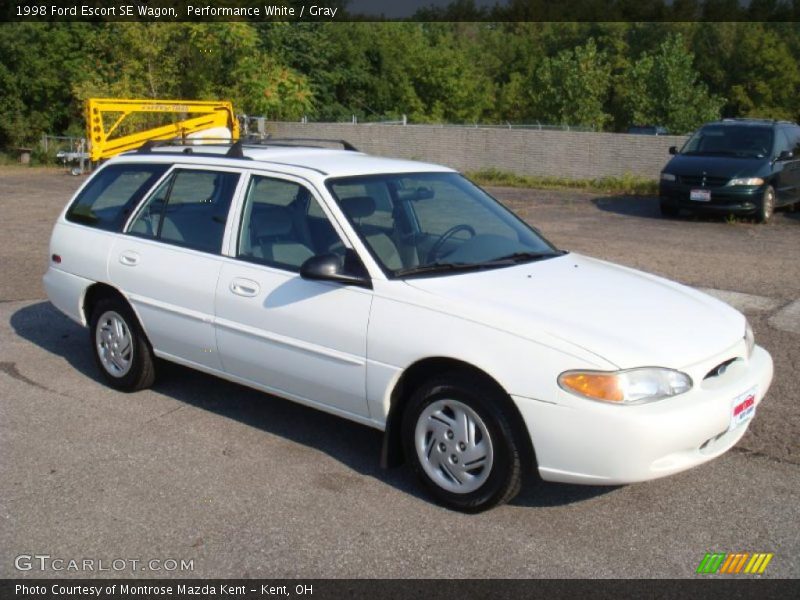 Performance White / Gray 1998 Ford Escort SE Wagon