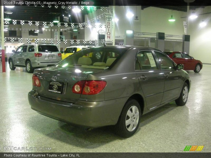 Magnetic Gray Metallic / Beige 2008 Toyota Corolla CE