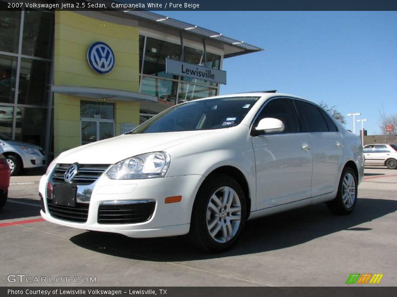 Campanella White / Pure Beige 2007 Volkswagen Jetta 2.5 Sedan