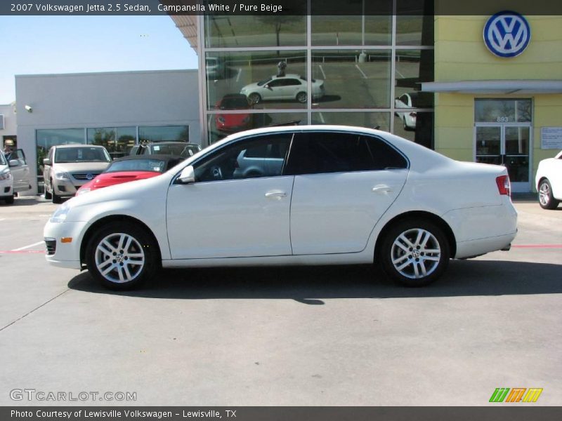 Campanella White / Pure Beige 2007 Volkswagen Jetta 2.5 Sedan