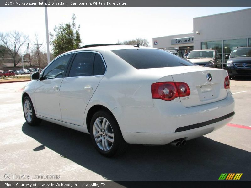 Campanella White / Pure Beige 2007 Volkswagen Jetta 2.5 Sedan