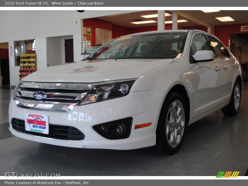 White Suede / Charcoal Black 2010 Ford Fusion SE V6