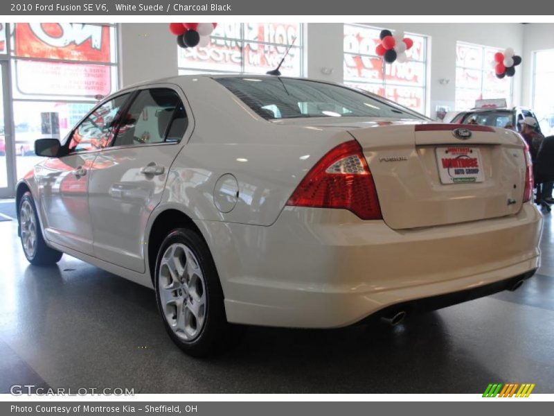 White Suede / Charcoal Black 2010 Ford Fusion SE V6